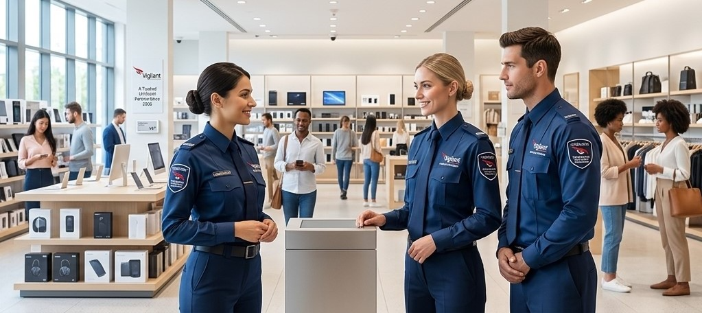 Retail security officer on the shop floor
